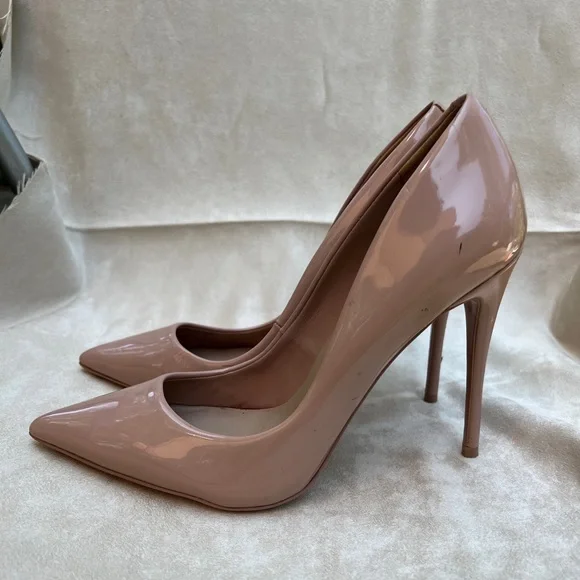 Aldo nude colored patent pumps - Picture 1 of 5
